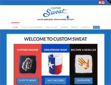 Tablet Screenshot of customsweat.com
